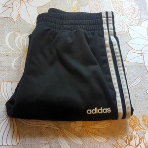Adidas essential three stripe joggers small